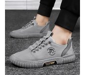 Zapatos transpirables de verano para hombre, zapatos de tabla de tendencia para hombre, zapatillas de lona con paraguas, zapatos deportivos informales que combinan con todo, planos 40 caqui