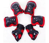 Juego de 6 rodilleras y protectores de codos para patinaje sobre ruedas, rodilleras para niños, protección para deportes al aire libre.
