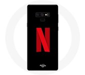 Coque pour Samsung Galaxy Note 9 Netflix Logo rouge fond noir