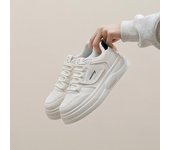 Zapatillas de deporte informales con plataforma gruesa para mujer, con cordones, cómodas para caminar, zapatillas de tenis antideslizantes transpirables para mujer, zapatos deportivos para hacer ejercicio al aire libre 35