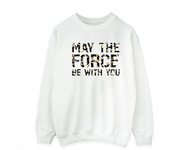 Star Wars Mens May The Force Infill Sweatshirt 3XL gris