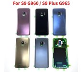 Carcasa trasera para Samsung Galaxy S9 Plus S9 + G965 G965F S9 G960 G960F, batería, puerta trasera con lente de cámara S9 Plus-black