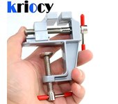 Mini tornillo de banco de 3,5 pulgadas, universal, de aluminio, para el hogar, para joyeros, con abrazadera, herramienta de bricolaje para el hogar, de boca plana.