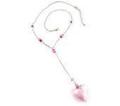 Les Trésors De Lily [B8920] - Collar 'Love Murano' Rosa rosa brillante