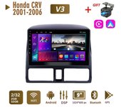 Radio de coche Android 2Din para Honda CRV 2001-2006 Multimedia Carplay unidad principal WIFI navegación estéreo 2 + 32GB 1+16GB
