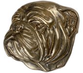 Bulldog I - placa conmemorativa con perro, agradecimiento personalizado, premio, diploma con dedicatoria de la marca Art-Dog marrón