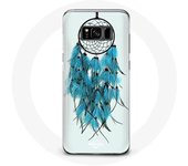 Coque pour Samsung Galaxy S8 Attrape Rêve Bleu Fond Blanc