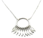 Les Trésors De Lily [P9271] - Collier argent 'Boho' argenté rhodié - 23x15 mm plata