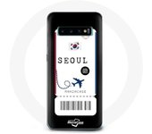 Coque pour Samsung Galaxy S10 Plus Billet d'avion Seoul Corée du Sud