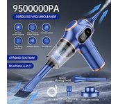Aspiradora inalámbrica portátil para coche, 2 en 1, doble uso, 120 W, alta potencia. 1 Pcs Filter azul