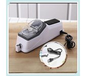 Afilador de cuchillos profesional USB, afilador de cuchillos eléctrico ajustable para cuchillos de cocina, herramienta, cuchillo, tijera, afilado L rojo