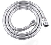 Tubo de extensión Flexible para baño, manguera antibobinado para grifo, manguera de cabezal de ducha de mano, tubo de agua de PVC 1.5m plata
