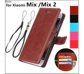 Funda con tarjetero para Xiaomi Mi Mix de 6,4 pulgadas, funda de piel sintética con tapa, funda tipo cartera para Xiaomi Mi Mix 2, 2s, 3 y 4 for Xiaomi Mix 2&Only Case rojo rosa