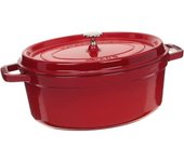STAUB Cocotte Ovale - En fuente - Emaillée - 31 cm - 5,5L - Cereza
