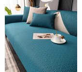 Estera de sofá de algodón Jacquard en forma de L, funda de sofá, cojín de esquina, funda de sofá antideslizante para mascotas y niños, manta de sofá para sala de estar 70x70