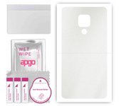 apgo Protective Skin Sticker for the back compatible with Huawei Mate 20 X (5G), Wrap Film, Foil, Vinyl - Pattern Matte Transparent