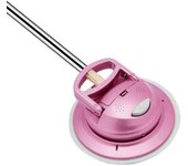 Trapeador eléctrico inalámbrico, fregona de limpieza automática para el hogar, máquina de encerado y pulido de pisos color rosa