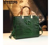 Bolso de cuero ligero de lujo con patrón de cocodrilo para mujer, bolso de mano con textura portátil de un solo hombro que combina con todo, bolso de boda One Size borgoña