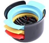 Cortador de huevos 3 en 1, cortador de huevos de acero inoxidable de lujo, molde multifuncional para cortar jamón, accesorio de cocina