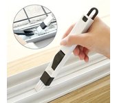 Cepillo multifuncional para limpiar ranuras de ventanas: limpie eficazmente teclados y utensilios de cocina con una sola herramienta negro