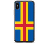 Funda para iPhone - PIXELFORMA - iPhone XS - Drapeau d'aland - Sopa de silicona - Diseño ligero