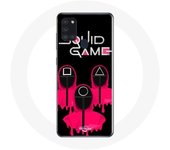 Funda Samsung Galaxy A21S El Juego del Calamar Máscaras Cuadradas Triángulo y Círculo