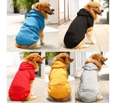 Ropa de invierno para perros, sudadera con capucha para perros y gatos de Color puro, abrigo para perros de otoño e invierno, chaqueta para cachorros, Chihuahua, ropa a prueba de viento para perros pequeños y grandes XS