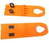 Juego de 2 piezas de herramientas para reparación de abolladuras de automóviles, lengüetas de plástico, juego de juntas para reparación de abolladuras de automóviles, extractor multifuncional naranja