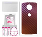 apgo skin sticker film foil vinyl for the BACK compatible with Motorola Moto G5S Plus, scratch-resistant, easy to install - Carbon Chameleon CAKA5