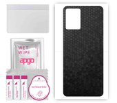 apgo Protective Skin Sticker for the back compatible with Vivo Y33T, Wrap Film, Foil, Vinyl - Pattern Black Honeycomb