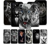 Funda de teléfono Wolf Lion Animal para iPhone Samsung Galaxy Redmi Xiaomi Oppo OnePlus Note SA 7 8 9 10 11 12 13 14 20 21 22 23 53 54 Pro Max Plus Ultra iPhone 6 or 6S