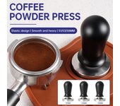 Prensa de café expreso de 51 mm, 53 mm y 58 mm, prensa de café barista, prensa constante, prensa de resorte para máquina de café, accesorios para cafeteras. 51MM negro