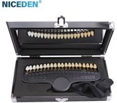 Tabla de colores para blanqueamiento dental, guía de tonos 3D de 20 colores, tabla de colores para dientes, comparador de colores, placa dental blanqueadora