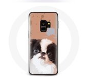 Coque pour samsung galaxy S9 plus Épagneul japonais Noir et Blanc Race de chiens