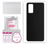 apgo Protective Skin Sticker for the back compatible with Honor Play 4 Pro, Wrap Film, Foil, Vinyl - Pattern Carbon Black