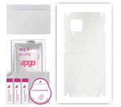 apgo Protective Skin Sticker for the back+sides compatible with Samsung Galaxy A42 5G, Full Wrap Film, Foil, Vinyl - Pattern Matte Transparent