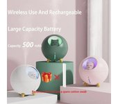 Humidificador con forma de gato, recargable de forma inalámbrica por USB, con lámparas de colores, mini generador de niebla ultrasónica, difusor purificador para el hogar, el coche y la oficina.