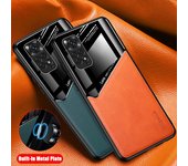 Para Redmi Note11 PU cuero coche magnético duro PC cubierta para Xiaomi Redmi Note 11 S 11S 10S 10 12S 12 Pro Plus Xiomi fundas Redmi Note 12 Pro 5G negro