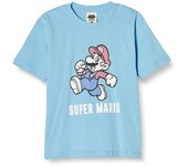 Camiseta de manga corta con el personaje de Mario, retro, para niños, con saxofón 2, 140 [Super Mario]