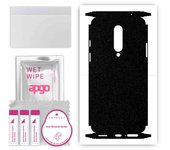 apgo Protective Skin Sticker for the back+sides compatible with OnePlus 8, Full Wrap Film, Foil, Vinyl - Pattern Matte Black