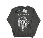 Amigos Mujeres/Damas Grupo Escaleras Sudadera L carbón