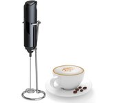 Espumador de leche eléctrico de mano con soporte, mezclador de bebidas, minilicuadora para café Without Base