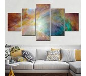 5 piezas de lienzo para pared, póster, pintura, nebulosa espacial de Orión, papel tapiz, obra de arte interior, decoración del hogar, imagen impresa para dormitorio sin marco 20x35cm*2  20x45cm*2  20x55cm*1 No Frame