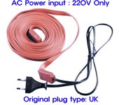 3M(9,8 pies)Cable calefactor eléctrico, tubo de agua flexible, cinta calentada a prueba de congelación Cable length/3M(9.8ft)