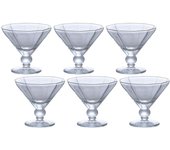 ADERIA Dessert Cup 75ml Mini Dessert Glass Caromini Set of 6 Made in Japan L-6855