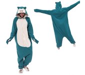 Pijama de una pieza de Snorlax, disfraz de cosplay de Navidad, anime Kigurumi XL verde