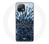 Coque pour Xiaomi Mi 11 Lite Game of Thrones saison 8 Episode 1 Le Trône de Fer Personnages logo Gri