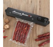 Sellador de alimentos al vacío eléctrico, máquina de envasado automática comercial para el hogar y la cocina, con bolsas de ahorro de 10 Uds. EU plug&10PCS Bags