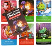 Paquete de edición de juego de cartas Happy Little Dinosaurs para fiestas, baraja de cartas de unicornios
