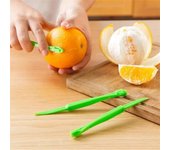 Quitapelusas de naranja, herramienta de cocina de plástico resistente a la abrasión, cortador de piel de naranja, portátil, 1 pieza, suministros de cocina, abridor de naranjas seguro